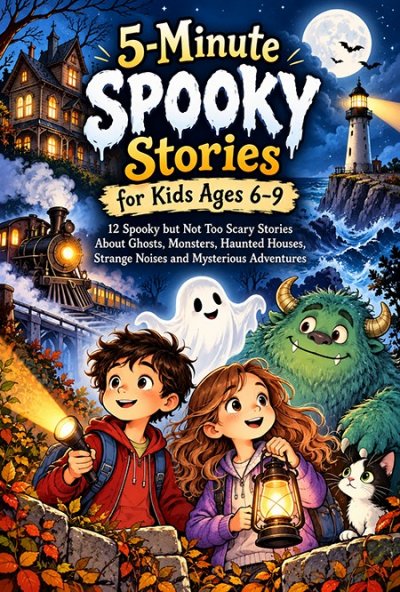 'Cover von 5-Minute Spooky Stories for Kids Ages 6–9'-Cover