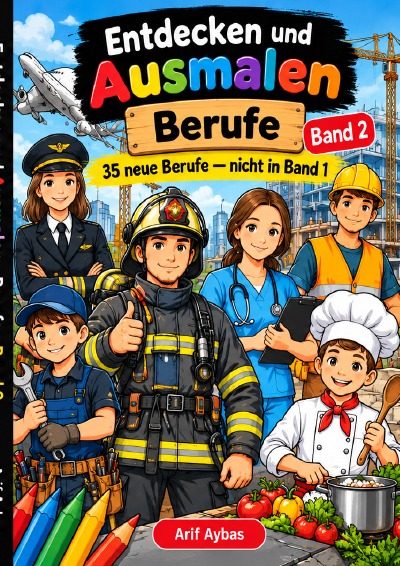 'Cover von Entdecken und Ausmalen – Berufe'-Cover