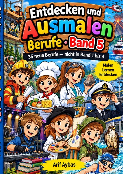 'Cover von Entdecken und Ausmalen – Berufe'-Cover