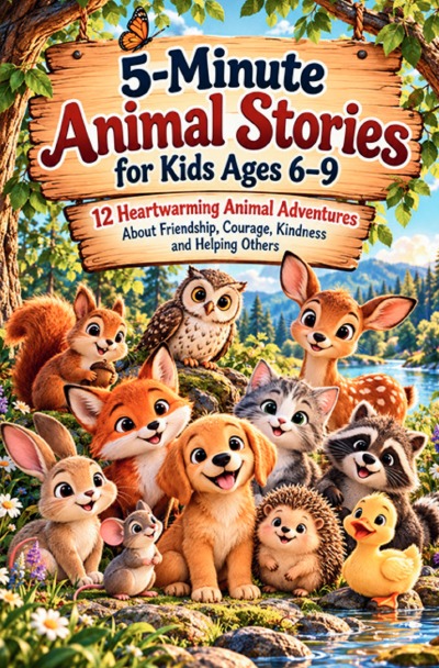 'Cover von 5-Minute Animal Stories for Kids Ages 6–9'-Cover