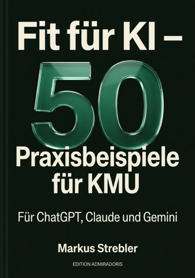 'Cover von Fit für KI – 50 Praxisbeispiele für KMU'-Cover