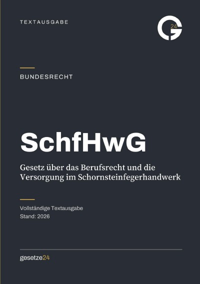 'Cover von SchfHwG – Schornsteinfeger-Handwerksgesetz'-Cover