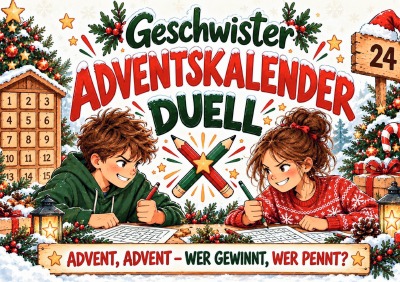 'Cover von Geschwister Adventskalender Duell'-Cover