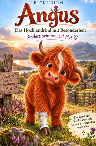 'Cover von „Angus –  Das Hochlandrind mit Besonderheit“ Anders sein braucht Mut'-Cover