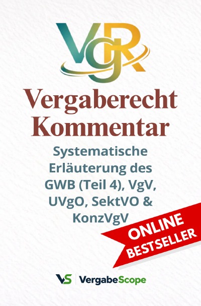 'Cover von Vergaberecht Kommentar GWB (Teil 4), VgV, UVgO, SektVO und KonzVgV'-Cover