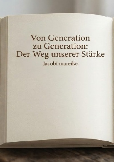 'Cover von Von Generation zu Generation: Der Weg unserer Stärke'-Cover