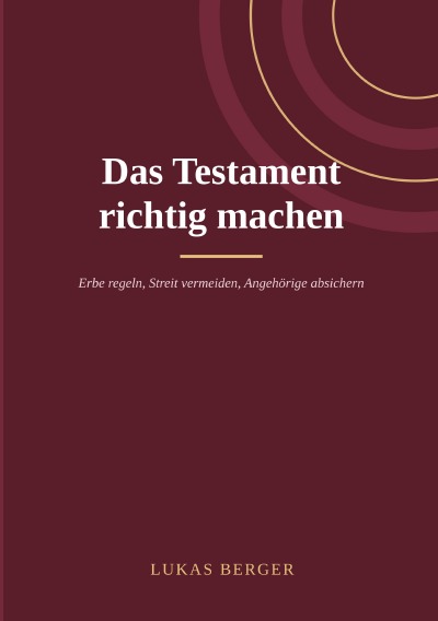 'Cover von Das Testament richtig machen'-Cover