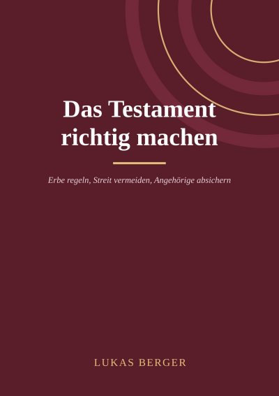 'Cover von Das Testament richtig machen'-Cover