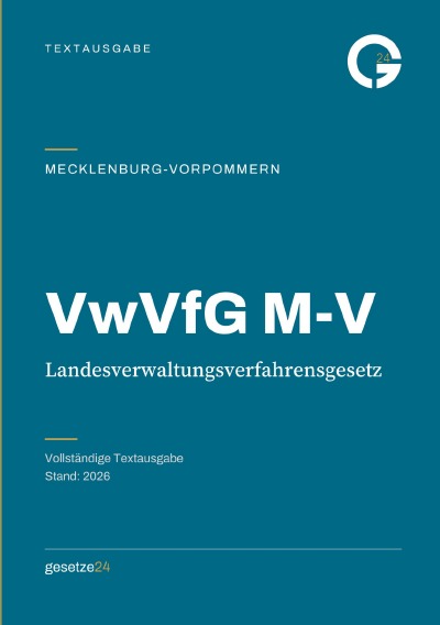 'Cover von VwVfG M-V – Landesverwaltungsverfahrensgesetz Mecklenburg-Vorpommern'-Cover