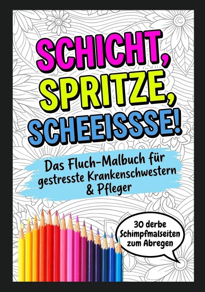 'Cover von Fluchmalbuch Krankenschwester'-Cover
