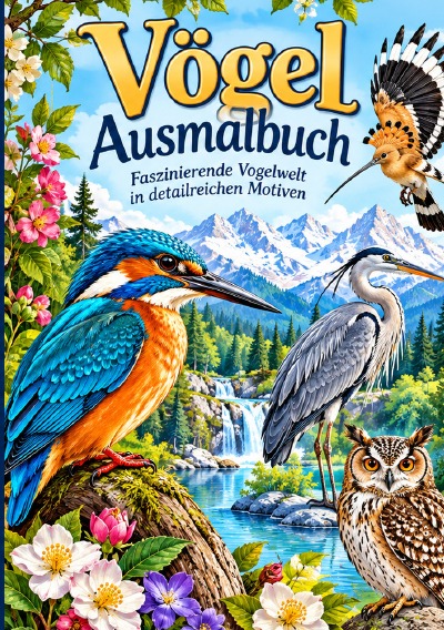 'Cover von Vögel Ausmalbuch'-Cover