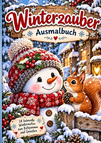 'Cover von Winter Ausmalbuch'-Cover