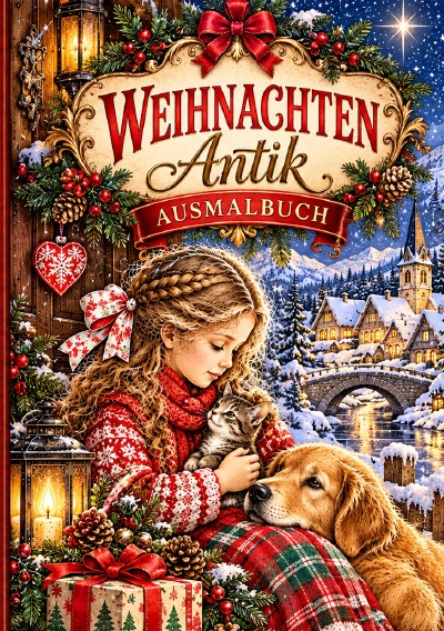 'Cover von Weihnachten antik zum ausmalen'-Cover