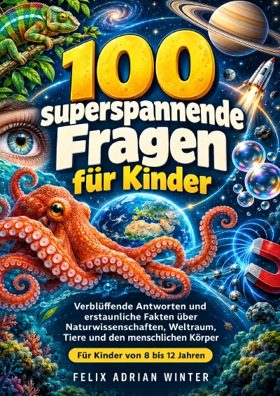 'Cover von 100 superspannende Fragen für Kinder'-Cover
