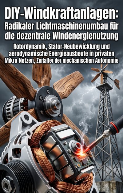 'Cover von DIY-Windkraftanlagen: Radikaler Lichtmaschinenumbau für die dezentrale Windenergienutzung'-Cover