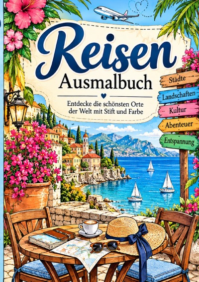 'Cover von Reisen Ausmalen'-Cover