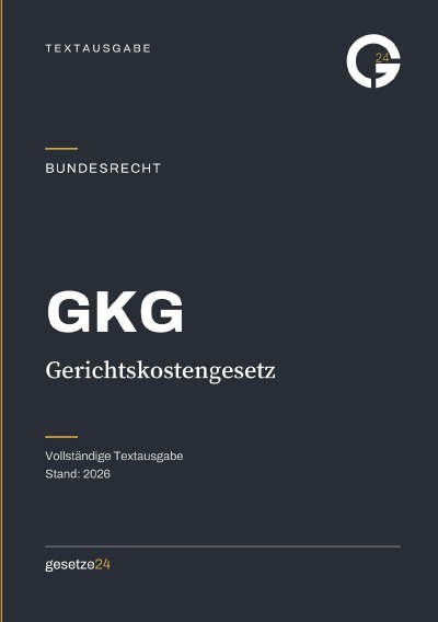'Cover von GKG – Gerichtskostengesetz'-Cover