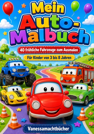 'Cover von Mein Auto-Malbuch'-Cover