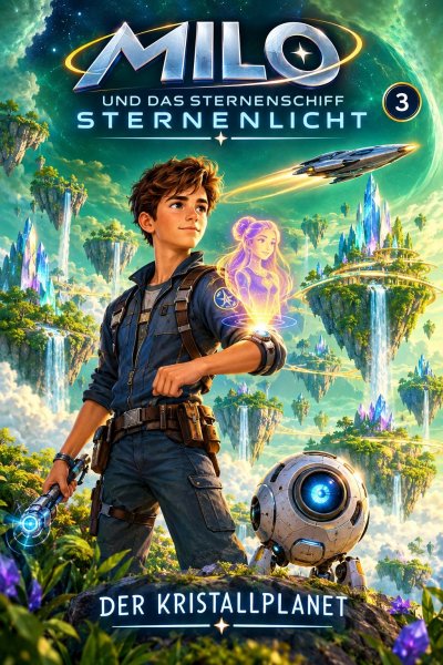 'Cover von Milo und das Sternenschiff Sternenlicht – Die Kristallwelt'-Cover