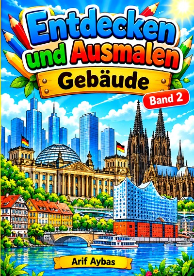 'Cover von Entdecken und Ausmalen Gebäude – Band 1'-Cover