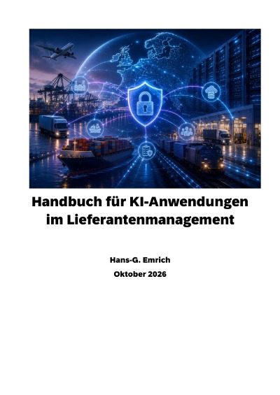 'Cover von Handbuch zu KI-Anwendungen im Lieferantenmanagement'-Cover