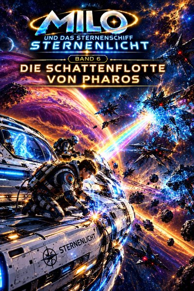 'Cover von Milo und das Sternenschiff Sternenlicht – Die Schattenflotte Von Pharos'-Cover