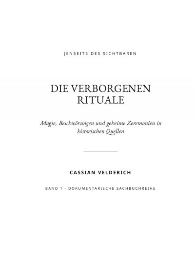 'Cover von Jenseits des Sichtbaren – Die verborgenen Rituale'-Cover