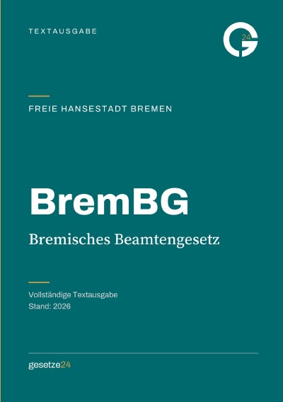'Cover von BremBG – Bremisches Beamtengesetz'-Cover
