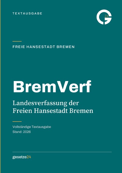 'Cover von BremVerf – Landesverfassung der Freien Hansestadt Bremen'-Cover
