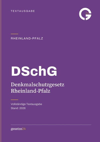 'Cover von DSchG – Denkmalschutzgesetz Rheinland-Pfalz'-Cover
