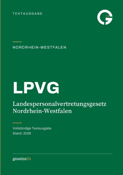 'Cover von LPVG – Landespersonalvertretungsgesetz Nordrhein-Westfalen'-Cover