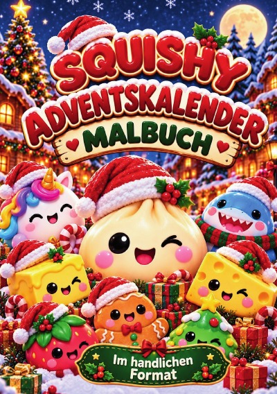 'Cover von Squishy Adventskalender Malbuch'-Cover
