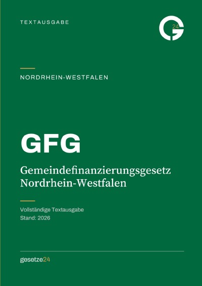 'Cover von GFG – Gemeindefinanzierungsgesetz Nordrhein-Westfalen'-Cover