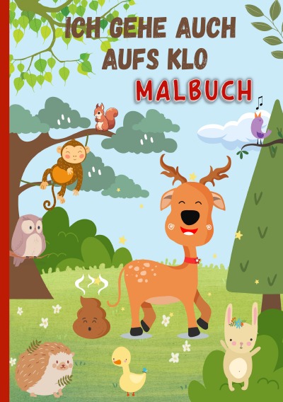 'Cover von Alle gehen mal aufs Klo – Malbuch'-Cover