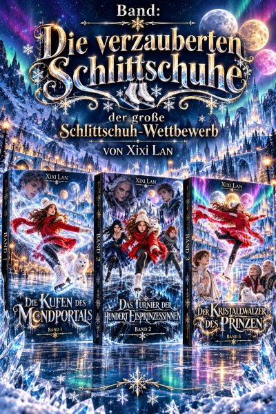 'Cover von Band:Die verzauberten Schlittschuhe der große Schlittschuh-Wettbewerb'-Cover