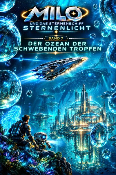 'Cover von Milo und das Sternenschiff Sternenlicht – Der Ozean der Schwebenden Tropfen'-Cover