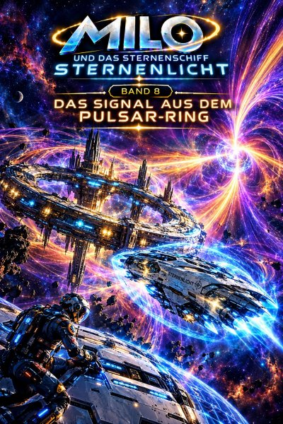 'Cover von Milo und das Sternenschiff Sternenlicht – Das Signal aus dem Pulsar-Ring'-Cover