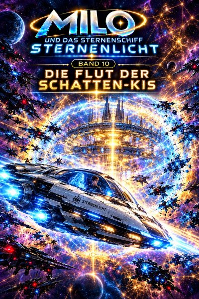'Cover von Milo und das Sternenschiff Sternenlicht – Die Flut der Schatten-Kis'-Cover