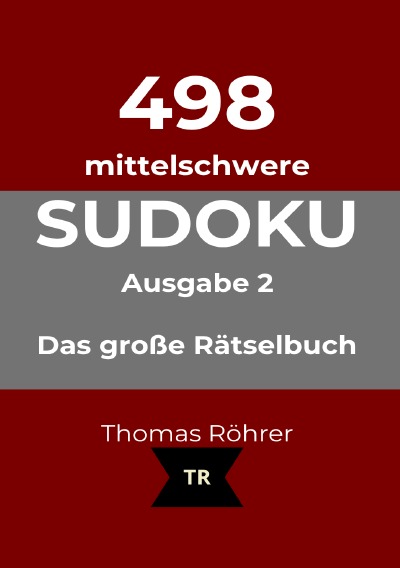 'Cover von 498er Sudoku mittelschwer, DIN A5'-Cover
