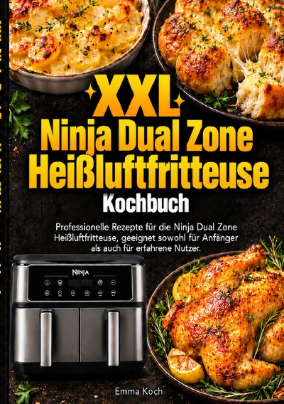 'Cover von XXL Ninja Dual Zone Digital Heißluftfritteuse Kochbuch'-Cover