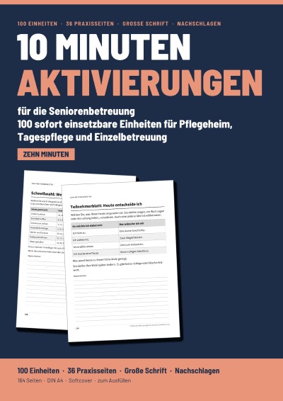 'Cover von 10 Minuten Aktivierungen für die Seniorenbetreuung'-Cover
