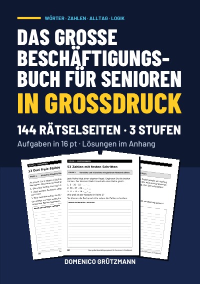 'Cover von Das große Beschäftigungsbuch für Senioren in Großdruck'-Cover