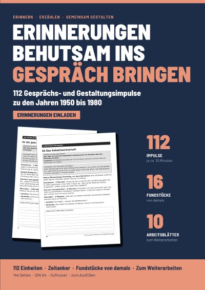'Cover von Erinnerungen behutsam ins Gespräch bringen'-Cover