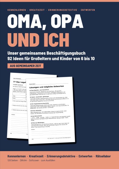 'Cover von Oma, Opa und ich – unser gemeinsames Beschäftigungsbuch'-Cover