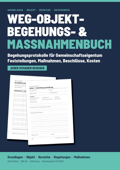 'Cover von WEG-Objektbegehungs- & Maßnahmenbuch'-Cover
