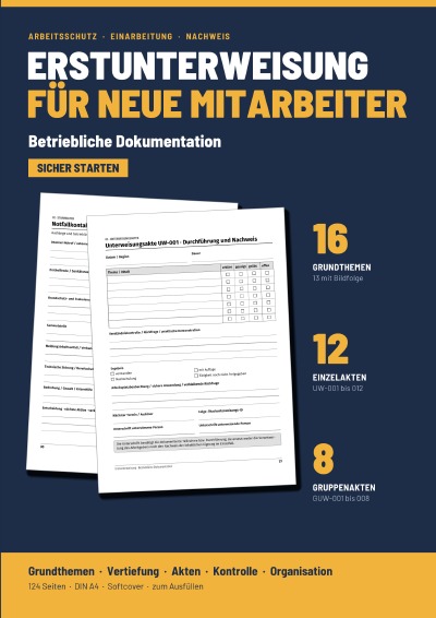 'Cover von Erstunterweisung für neue Mitarbeiter'-Cover