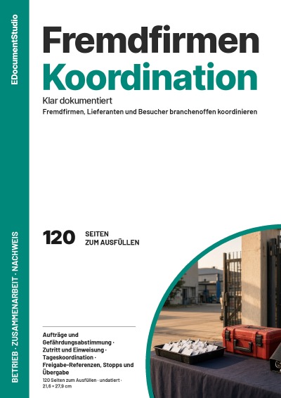 'Cover von Fremdfirmen Koordination'-Cover