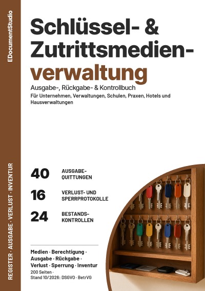 'Cover von Schlüssel- & Zutrittsmedienverwaltung'-Cover