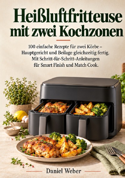 'Cover von Heißluftfritteuse mit zwei Kochzonen'-Cover