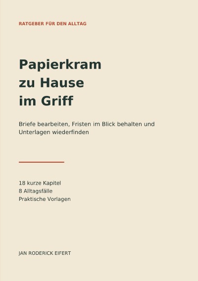 'Cover von Papierkram zu Hause im Griff'-Cover